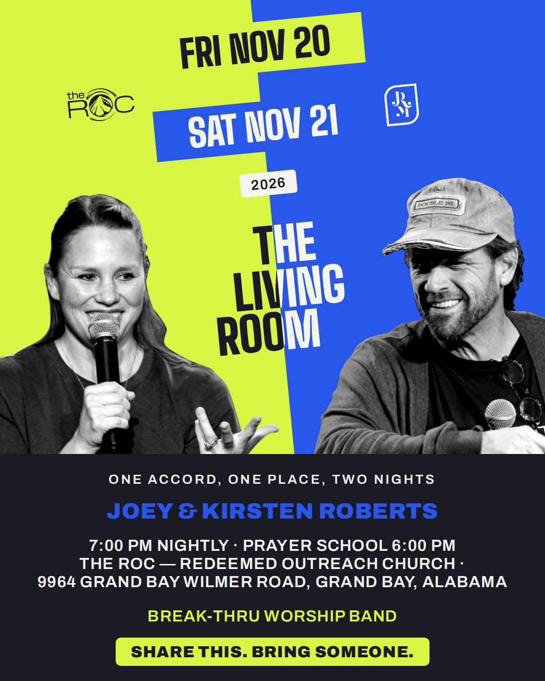 THE LIVING ROOM Event Flyer